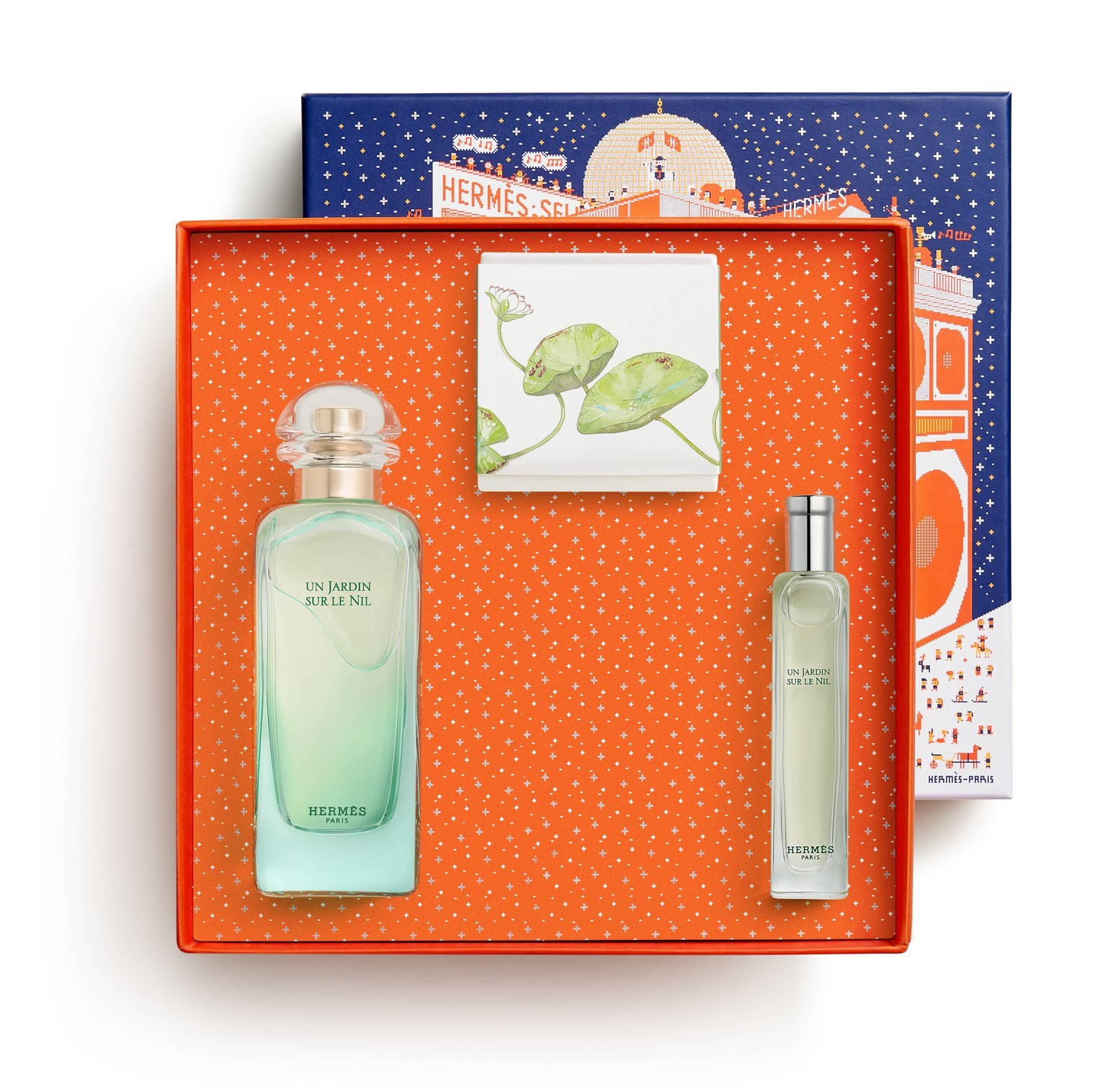 HERMÈS UN JARDIN SUR LE NIL セット Un Jardin Sur Le Nil by Hermes 100ml 3 Piece Gift Set